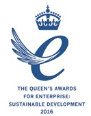Queens Award for Enterprise 2016 - Sustainable Development