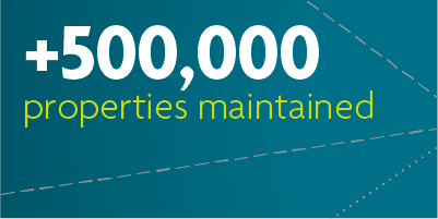 +500,000 properties maintained